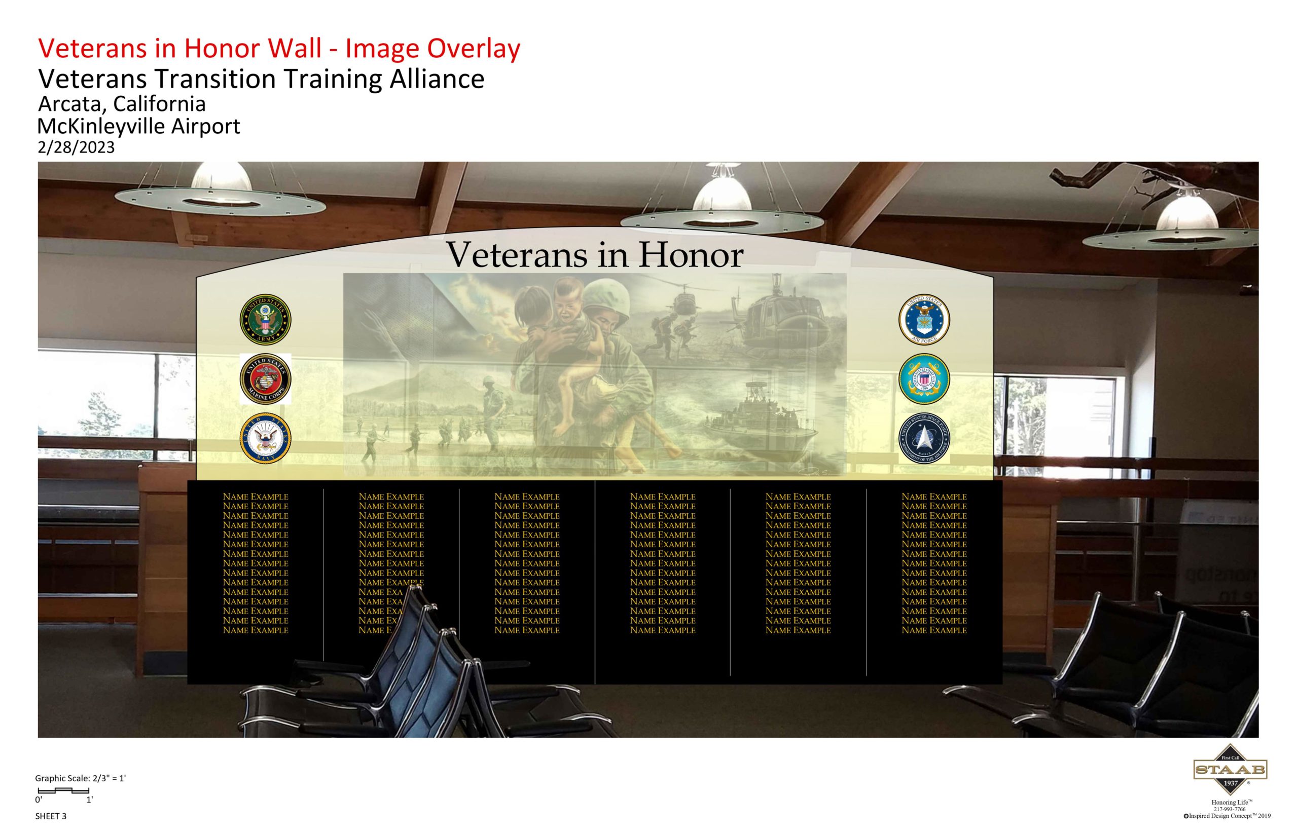 Sierra Vista Sandbox Memorial with Kneeling Soldier
